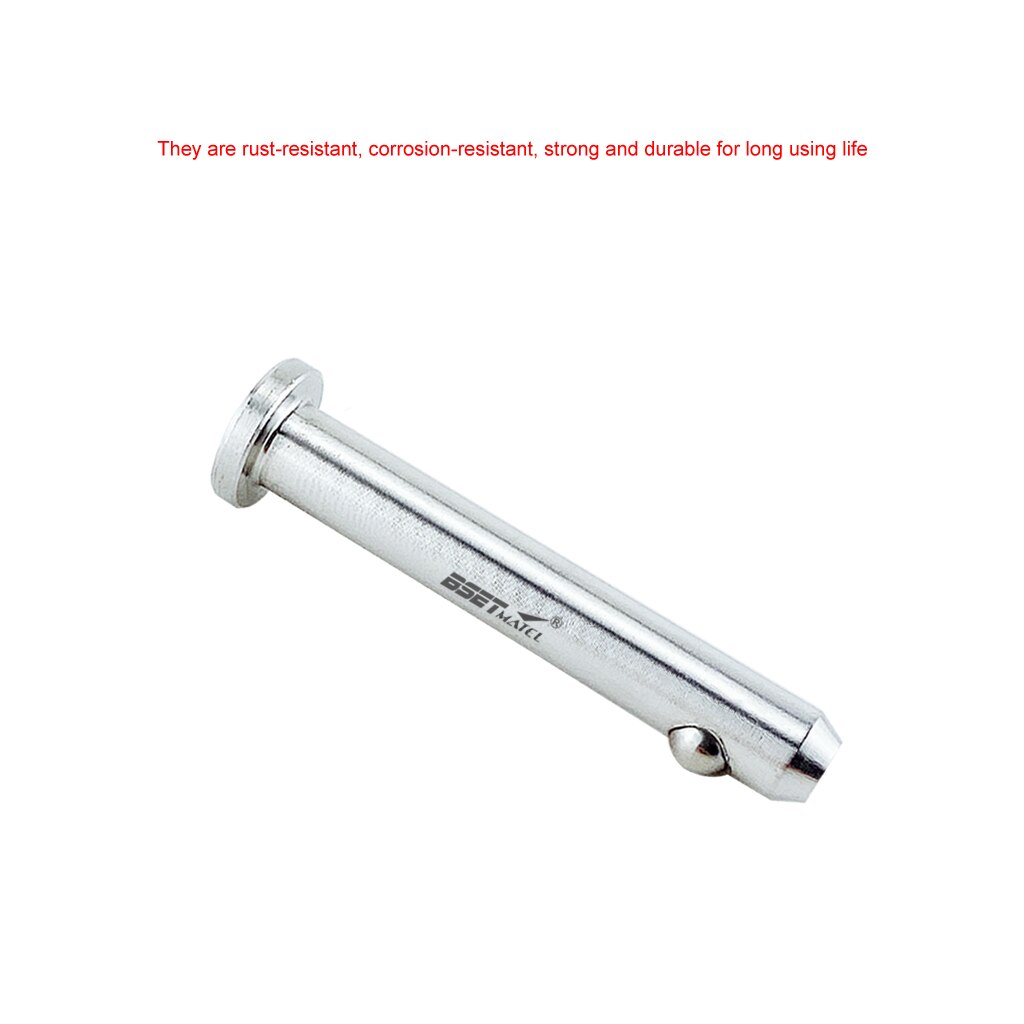 2PCS 4.8mm Stainless Steel Dowel Pin Flat Head Cylindrical Pin Positioning Pins Quick Release Ball Pin Retainer Farm Lawn Garden