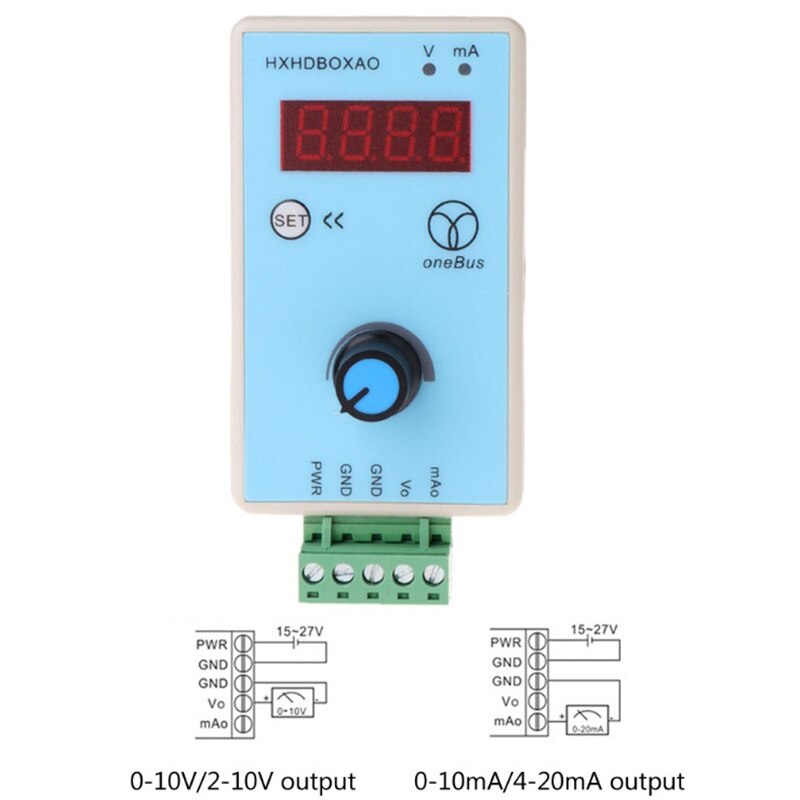 0-10V/2-10V 0-20MA/4-20MA générateur de Signal tension de courant réglable simulateur analogique Sources de Signal sortie 24V