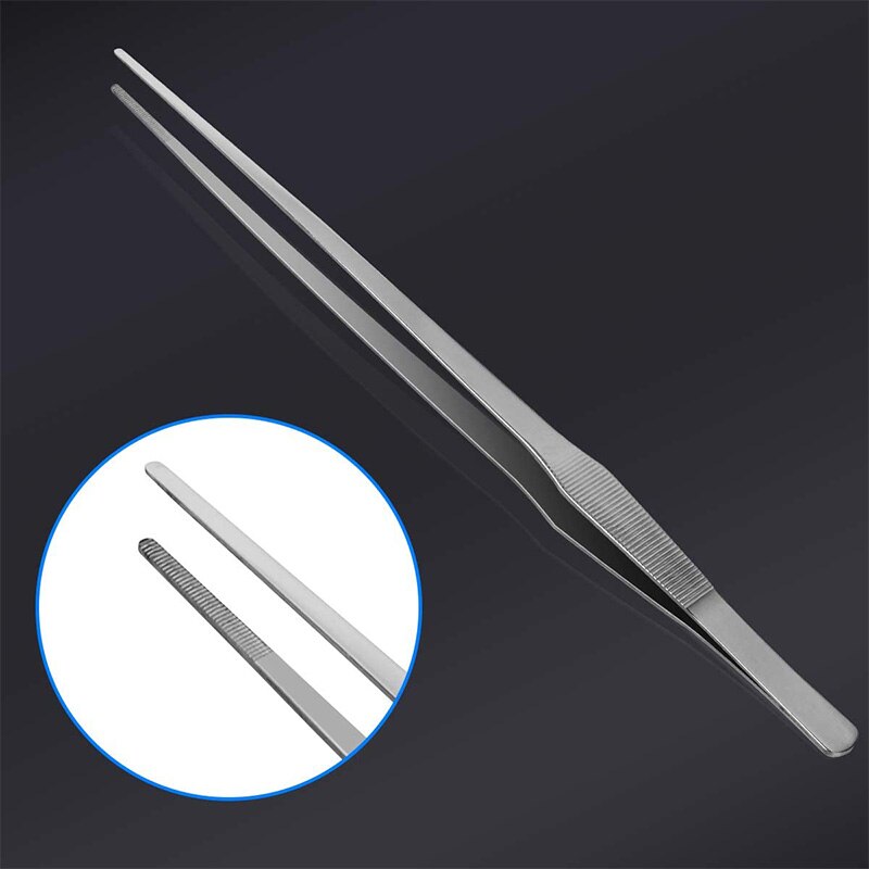 Aquarium Pincet Extra Lange 15 Inches, Liveek Rvs Rechte En Gebogen Pincet 38Cm Extra Lange Pincet
