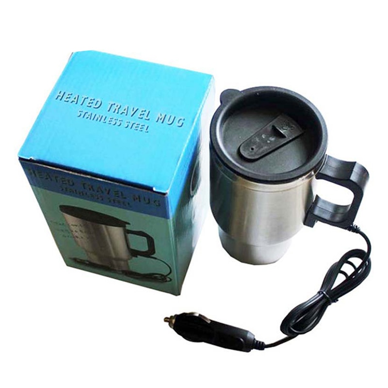 450 ml Auto Waterkoker Elektrische Waterkoker Draagbare Roestvrij Staal Cup Thermosflessen