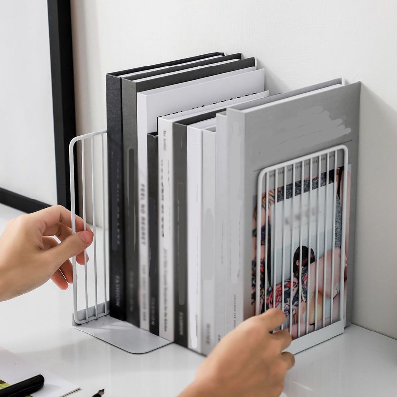 Serre-livres En Forme De L - Organisateur étagère, Pour Livres, Magazines, Décoration Bureau - 7