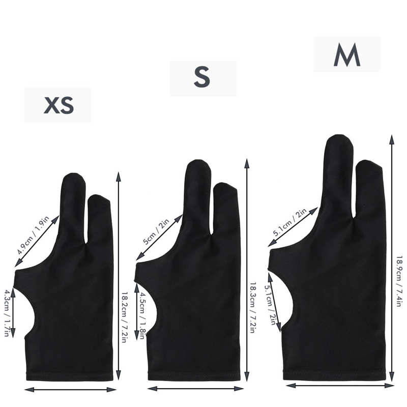 Schilderen Gereedschap 2 ‑Finger Schilderen Handschoenen Schets Schrijven Elektronische Screen Anti Mistouch Fouling Zweet Vuile Schets Handschoenen