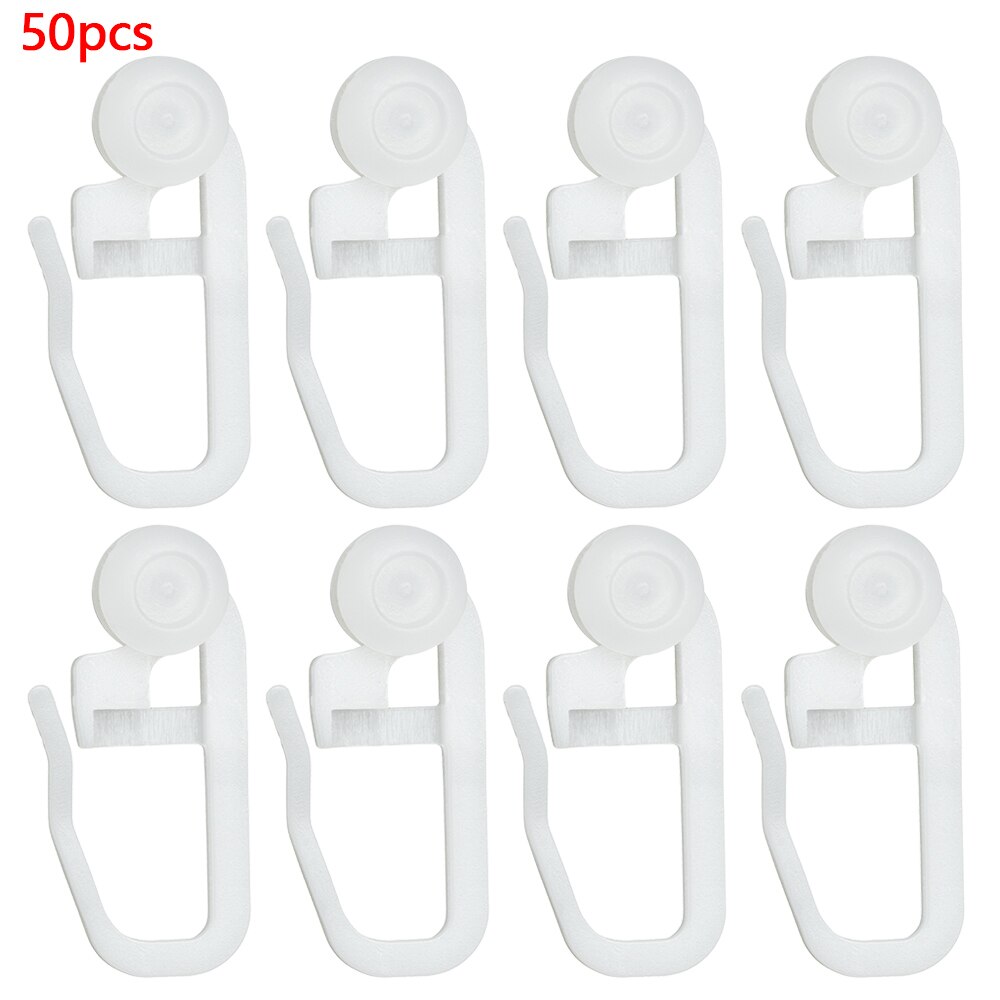 10/50Pcs/Pack Universal Curtain Hooks Sliding Hook Wall Ring Fixing Holder Curtains Accessories Durable Home Decor: style 2