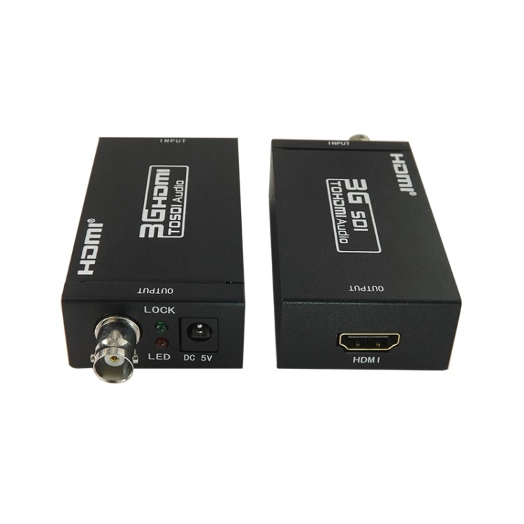 1080P 3G HDMI to SDI BNC Converter + SDI to HDMI Converter HDMI SDI / BNC Extender Over single 100m/328ft Coaxial Cables