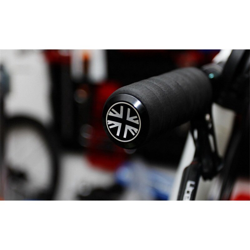 Aceoffix 1 par bicicleta guiador plugues para brompton liga de alumínio 6 cores