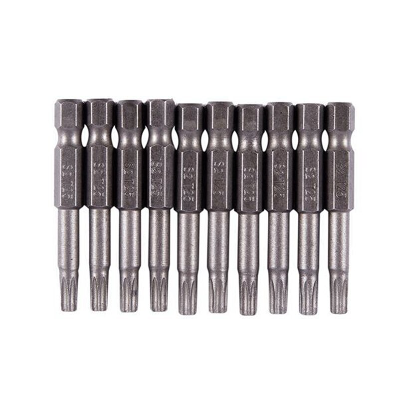 10 Pcs Netic 4X50mm T25 Type Torx Schroevendraaier Bit & 10 Pcs 100Mm Lengte 1/4 Inch Hex Shank T20 torx Schroevendraaier Bits