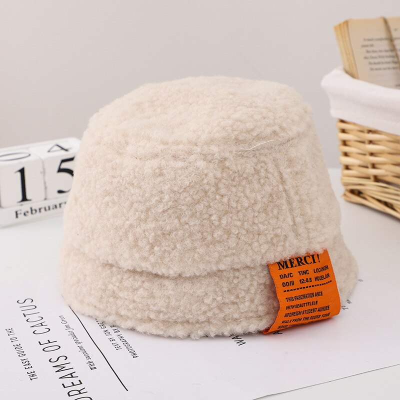 Barnas vinterdukmerke til å holde varmen servantlokk japansk brev lam ullbøttehatt låve vinter smålåve takrenne jenter hattemaker