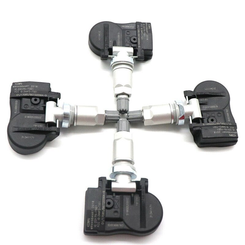 4Pcs Tpms Sensor 31341171 Bandenspanning Sensor Voor Volvo C30 C70 S40 S60 S70 S80 V40 V50 V60 XC60 XC70 XC90