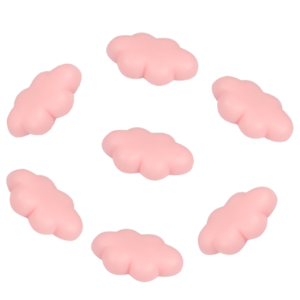 Pizarra magnética con forma de corazón/nube, adhesivo decorativo ABS, imán para nevera: Pink cloud