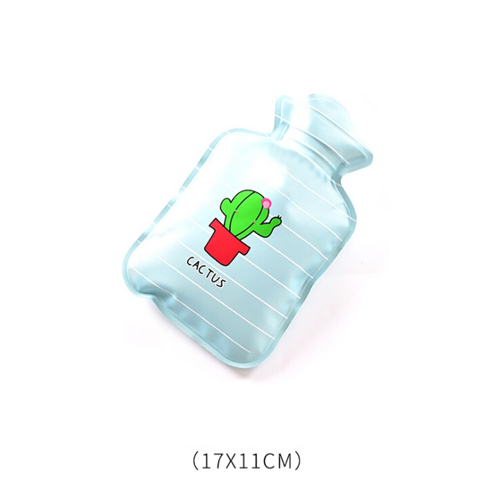 Cartoon Printed Mini Water Bottles Water Injection Explosion-proof Warm Heater Bag For Hand Feet Belly Warmer: A4