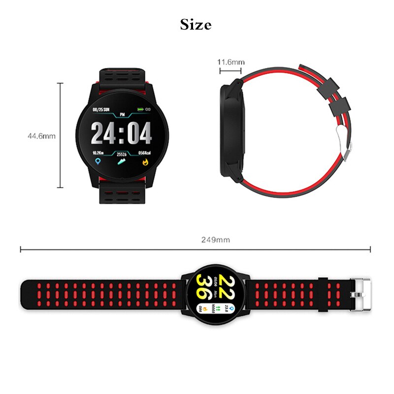 Clever Uhren Männer Frauen Herzschlag Meter blutdruck Fitness Tracker Smartwatch GPS Sport Uhren für Android Ios