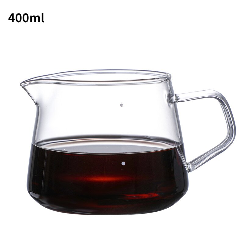 Wood Filter Glass Coffee Sharing Pot Coffee Set Coffee Pot Coffee Filter Cup Filter Paper Glass Coffee Filter: 400 Pot