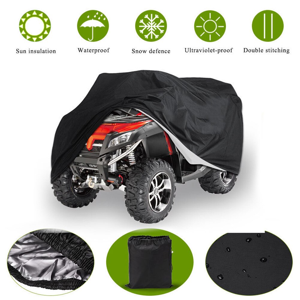 X AUTOHAUX - Housse De Protection Imperméable Pour Quad/ATV 4 Roues - Taille XL (210x120x115 Cm), Camouflage - Polyester 190T, Résiste UV, Vent