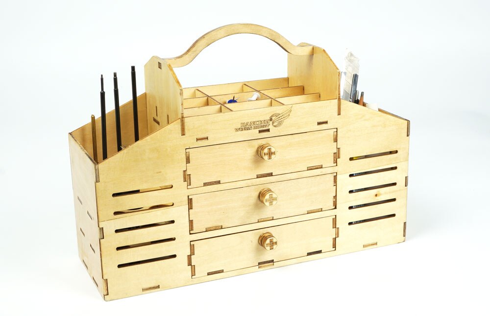 Diy Houten Toolbox Building Kit Perfect Voor Gereedschap Mes, Bestand, Pin, Lijm, Schuurpapier, klem, Potlood, Liniaal En Gradenboog