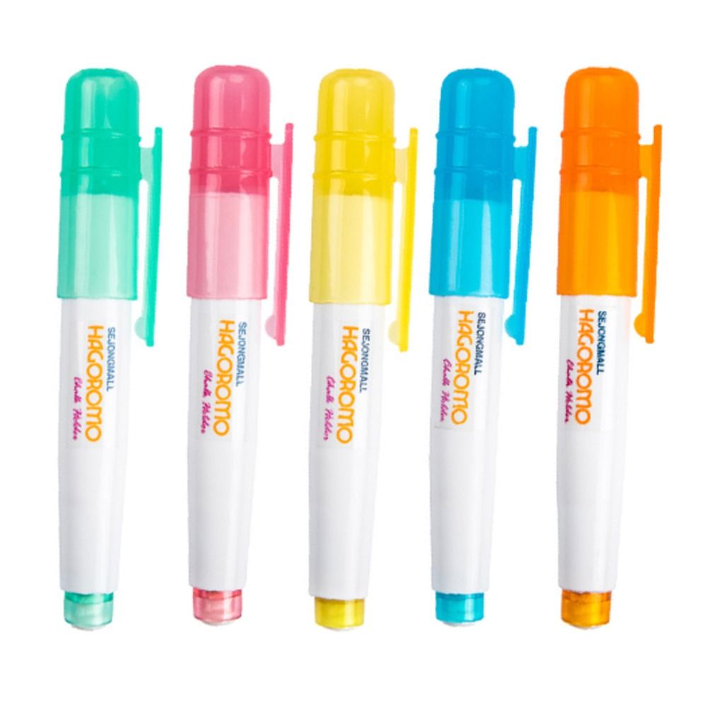 Durable blanco/multicolor sin polvo tiza escritura/coloración sin polvo pizarra herramienta de escritura Protector de tiza ajustable