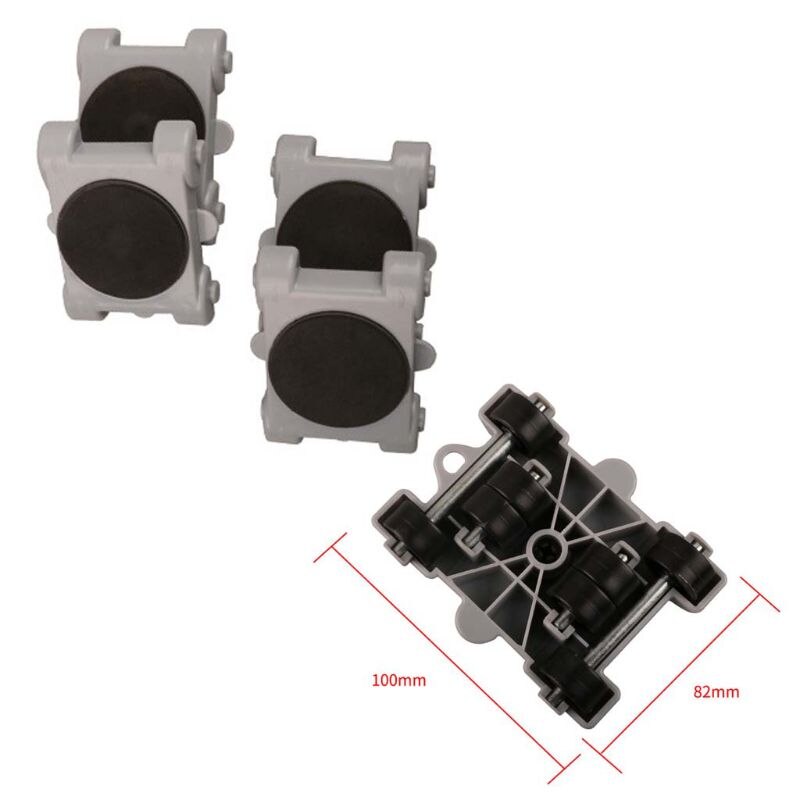8pcs Furniture Mover Tool Set Transport Shifter Lifter Wheel Heavy Stuffs Moving N0HB