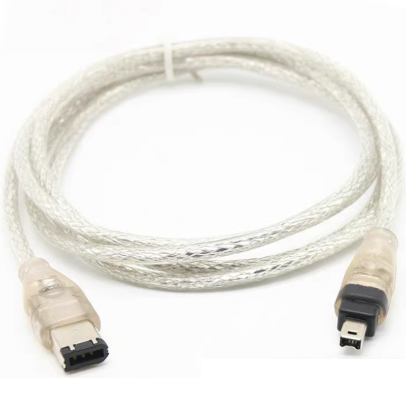 1,5 m 1394 Firewire USB 2,0 a 4 pines a 6 pines Cable de datos IEEE 1394 Cable de conexión Cámara DV Tarjeta de adquisición