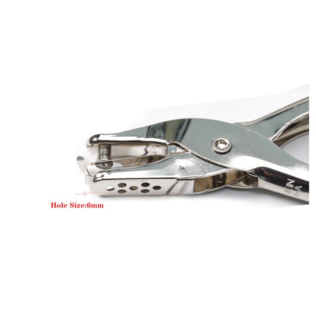 Metal 2/3/5/10Pcs Metal Ring Binder 15 - 80mm DIY Albums Loose-leaf Book Hoops Opening Office Binding Supplie Photo Album: 6mm hole puncher