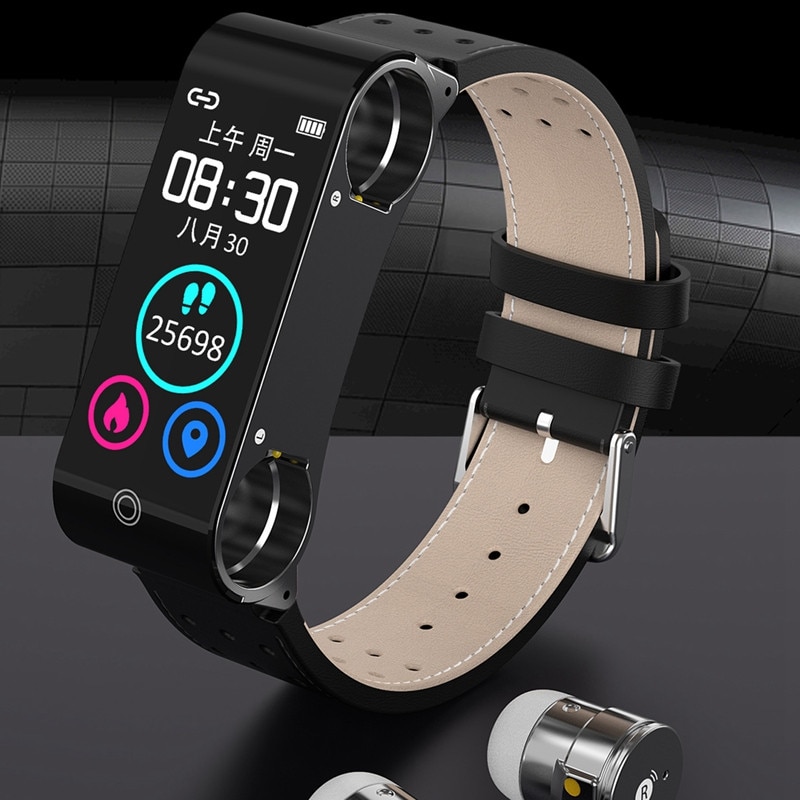 Lsmartlife L890 Smartwatch - 1.14" Color LCD - Heart Rate & Blood Pressure Tracker - Bluetooth 5.0 - Includes Wireless Earbuds