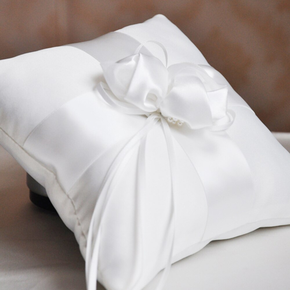 Wedding Ring Pillow Wedding Square Ring Cushion Flower Finger Ring Pillow Bride Ring Pillow