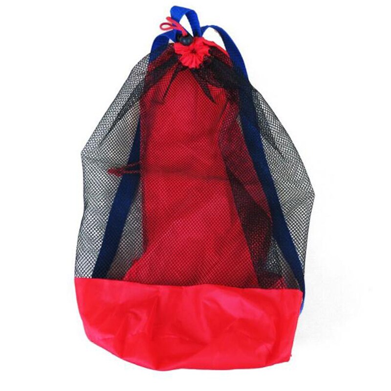 Bolsa de malla para juguetes de playa para niños, bolsa de malla grande, bolsa de almacenamiento para herramientas de pala para arena para juegos de bebés, no contiene Juguetes