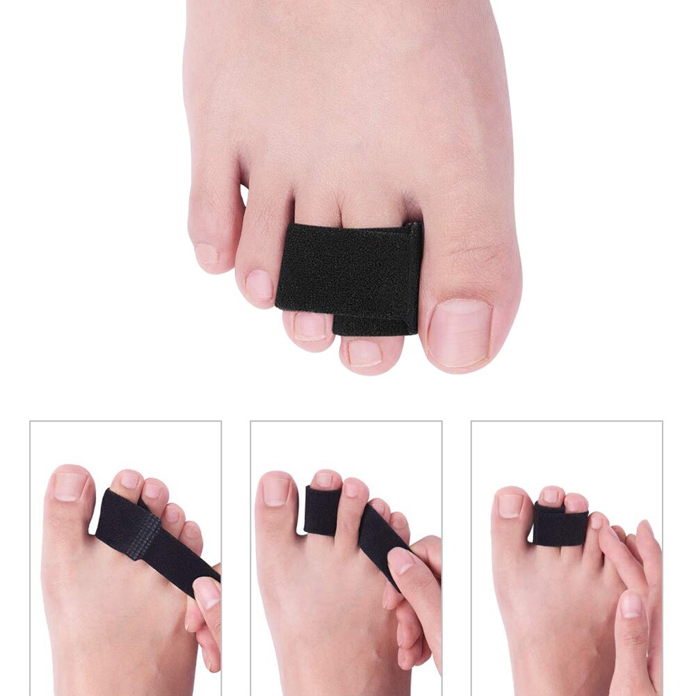 Toe Straightening Wrap Broken Toe Wraps Toe Splint Straightener Cushioned Bandages for Hammer Toe Overlapping Toe-Bent Toe-Claw