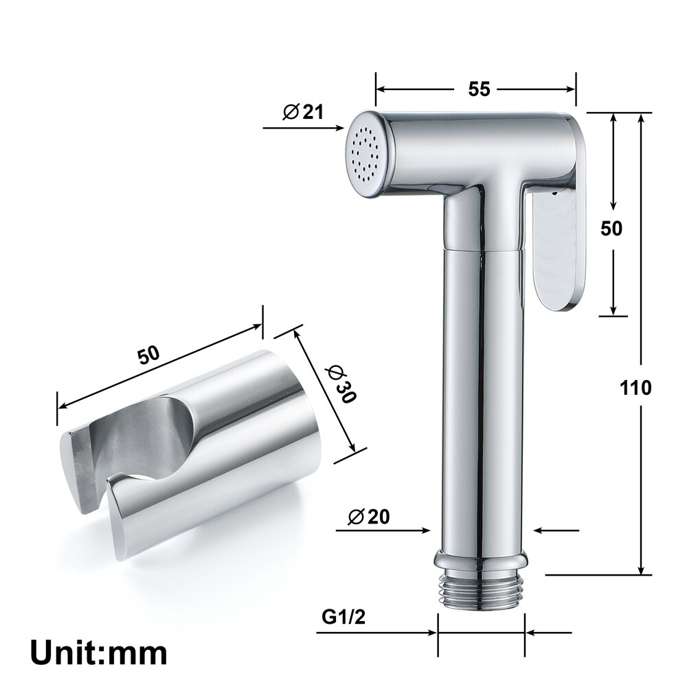 Handheld Bidet Douchekop Spuitbus Badkamer Schoon Vervangen Flusher: Rood