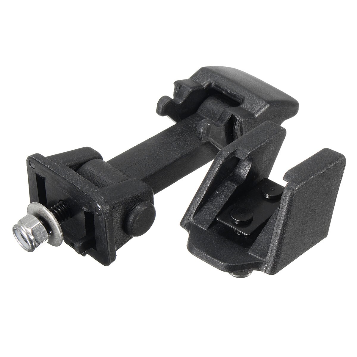 Novo 1 conjunto preto capa bloqueio suporte travas fivela titular para jeep/wrangler 2007-2016