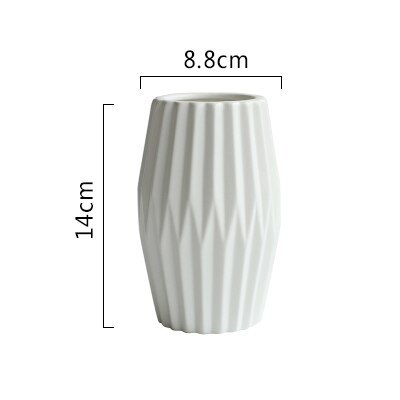 1pc vases origami en céramique pour fleurs, décoration d'intérieur, vase de table, pièce maîtresse en porcelaine, récipient pour plantation d'eau: C