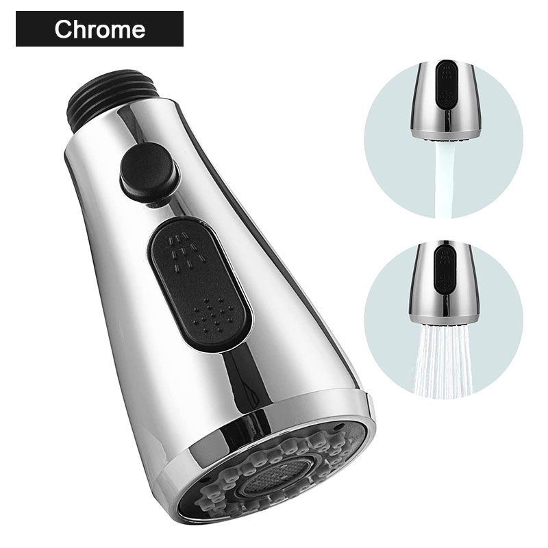 Kitchen Faucet Head Replacement, Angle Simple Kitchen Sink Faucet Parts, Pull Down Faucet Sprayer Head Nozzle,Sink Spray Nozzle: WHITE