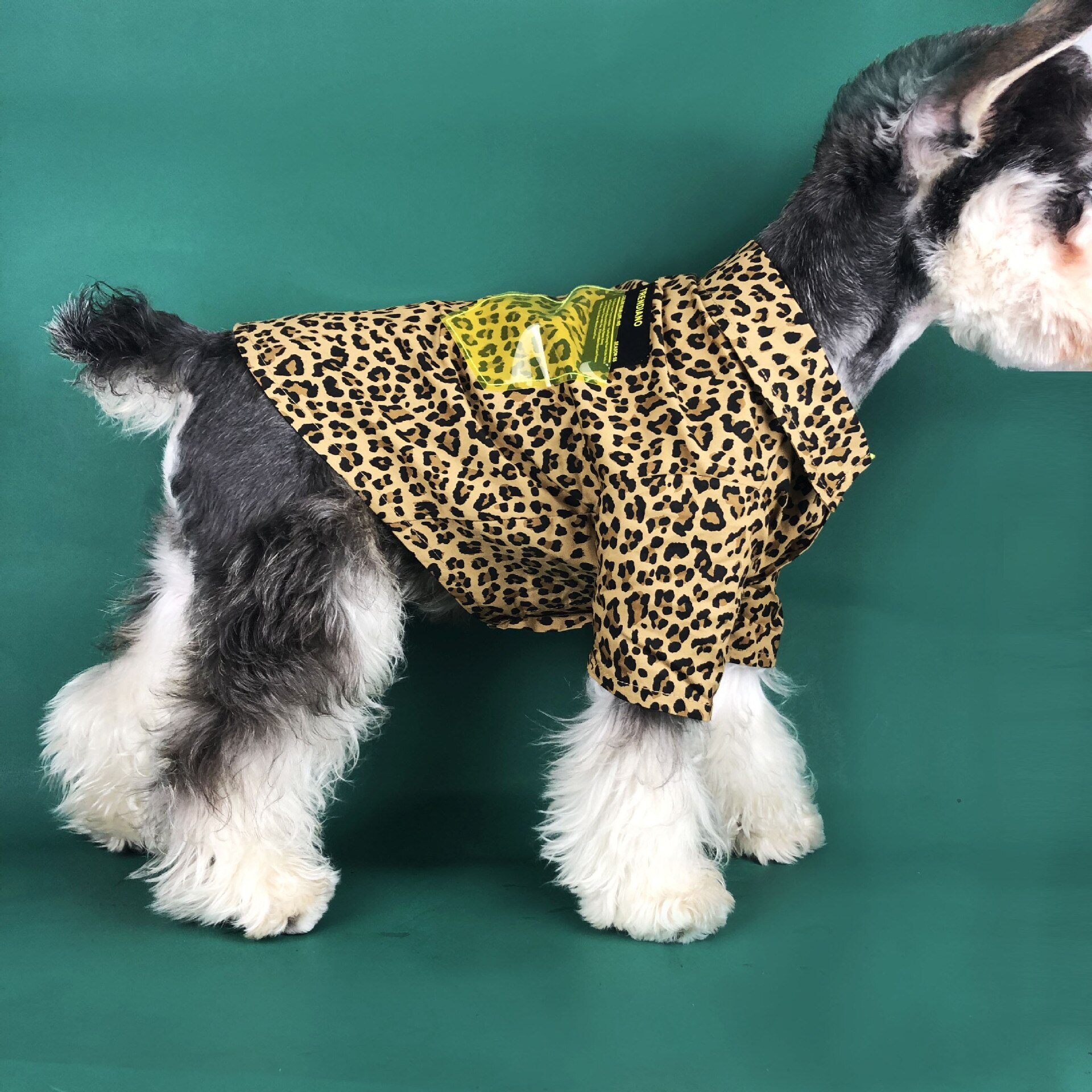 Coola husdjur hundkläder för hund leopard tryck hund kläder för små hundar chihuahua bomull valp skjortor