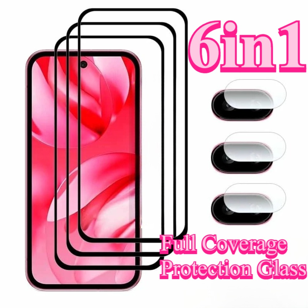 Vidrio Protector HD 6 en 1 para Google Pixel 9A 9 8 7 Pro XL Pro película protectora de pantalla de lente de cámara para Google Pixel 8A 7A 6A 5 Pro