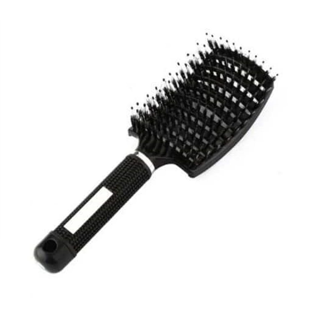 Dawan costillas peine gran curva peineta con motivo de luna creciente curva peine para peinado Fluffy artefacto para salón de belleza: black
