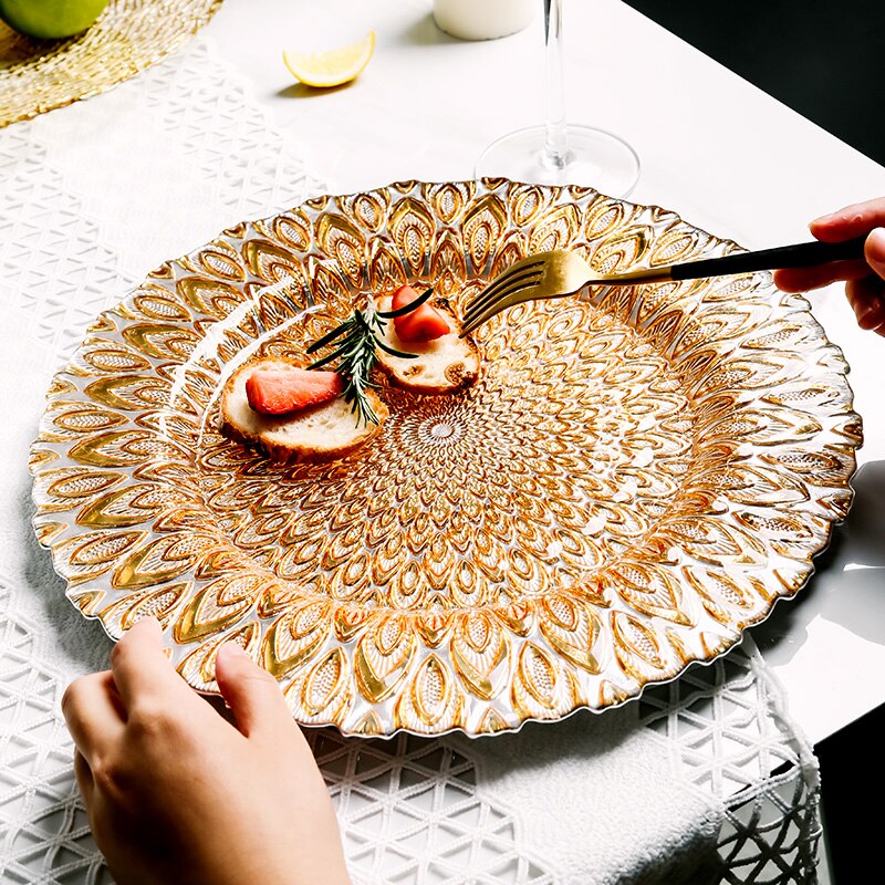 Christmas Food Luxury Plate Set Dinning Dessert Modern Plate Sets Serving Breakfast Vajilla Completa De Platos Dinnerware 60PZ