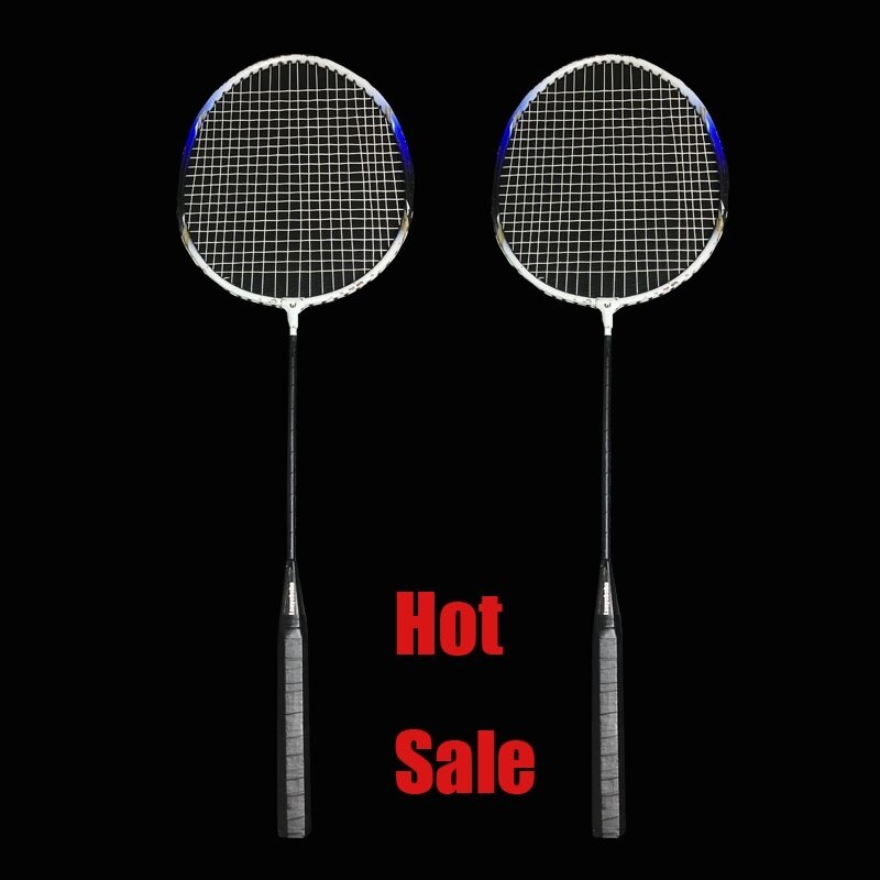 Lauyeboho 2 Player Badminton Racquets Set Double Rackets Carbon Shaft