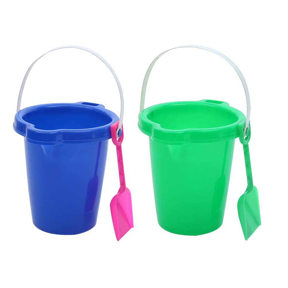 2Pcs Plastic Buckets Play Sand Buckets Sand Holders Play Sand for Kids