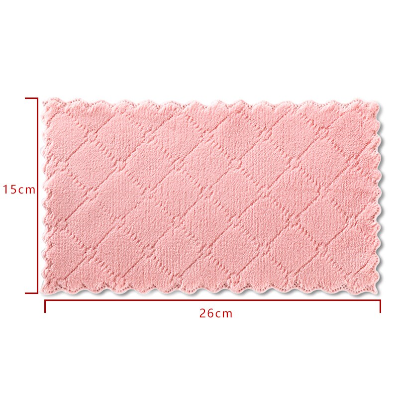 OACM 4 pçs/set Absorvente de Microfibra Toalhas de Prato Para A Cozinha Mais Grosso Micro Fibra Limpeza Limpar Mesa Casa Pano do Pó TJ1756