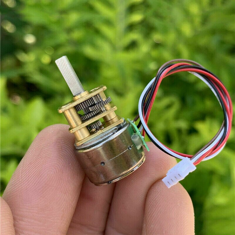 2-phase 4-wire Step motor 15MM Precision Full Metal Gearbox Gear Stepper Motor D Shaft