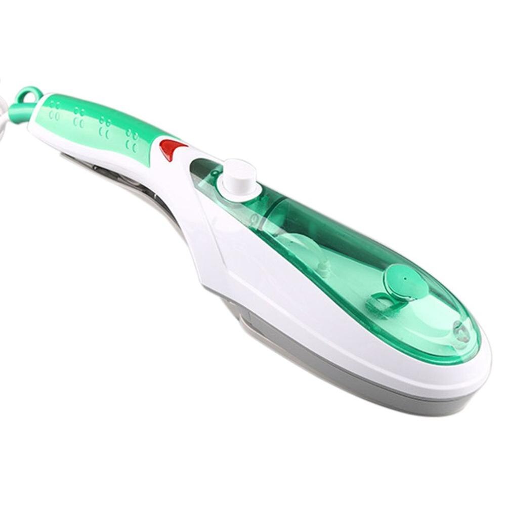 Hand-Held Hang Machine Home Small Electric Iron Mini Portable Steam Brush Home Shun Clothing Artifact Ironing Machine: green / US