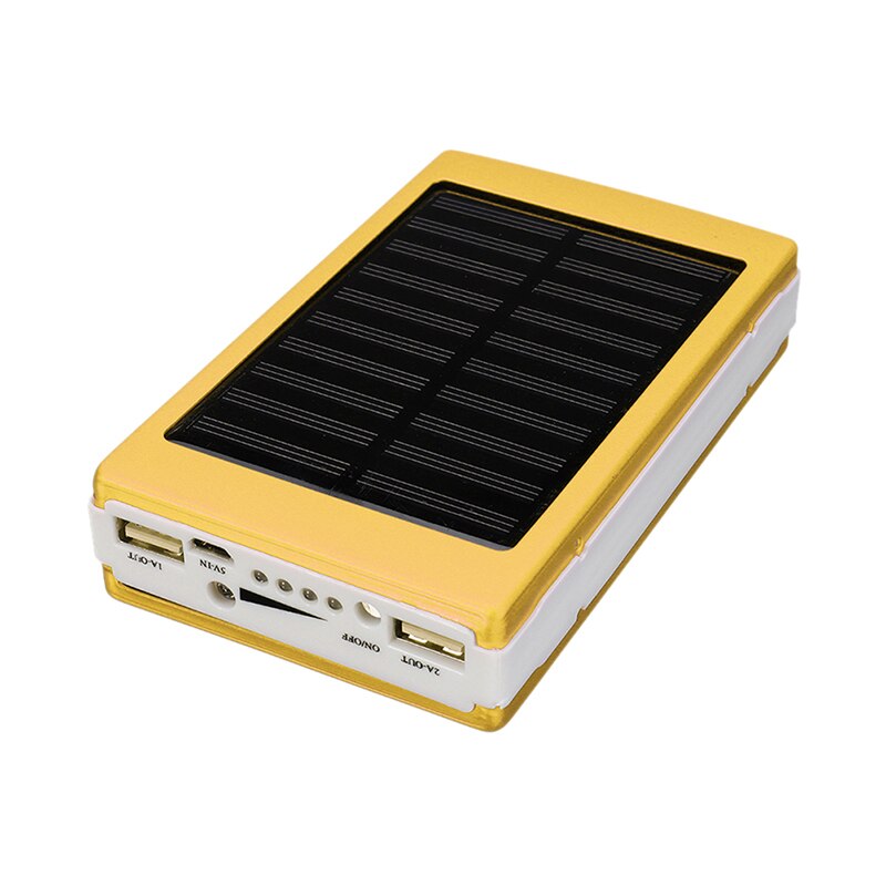 Powerbank portátil de 5x18650, batería externa 18650, caja de energía Solar, caja DIY, Kit USB Dual, cargador de teléfono, linterna: GD