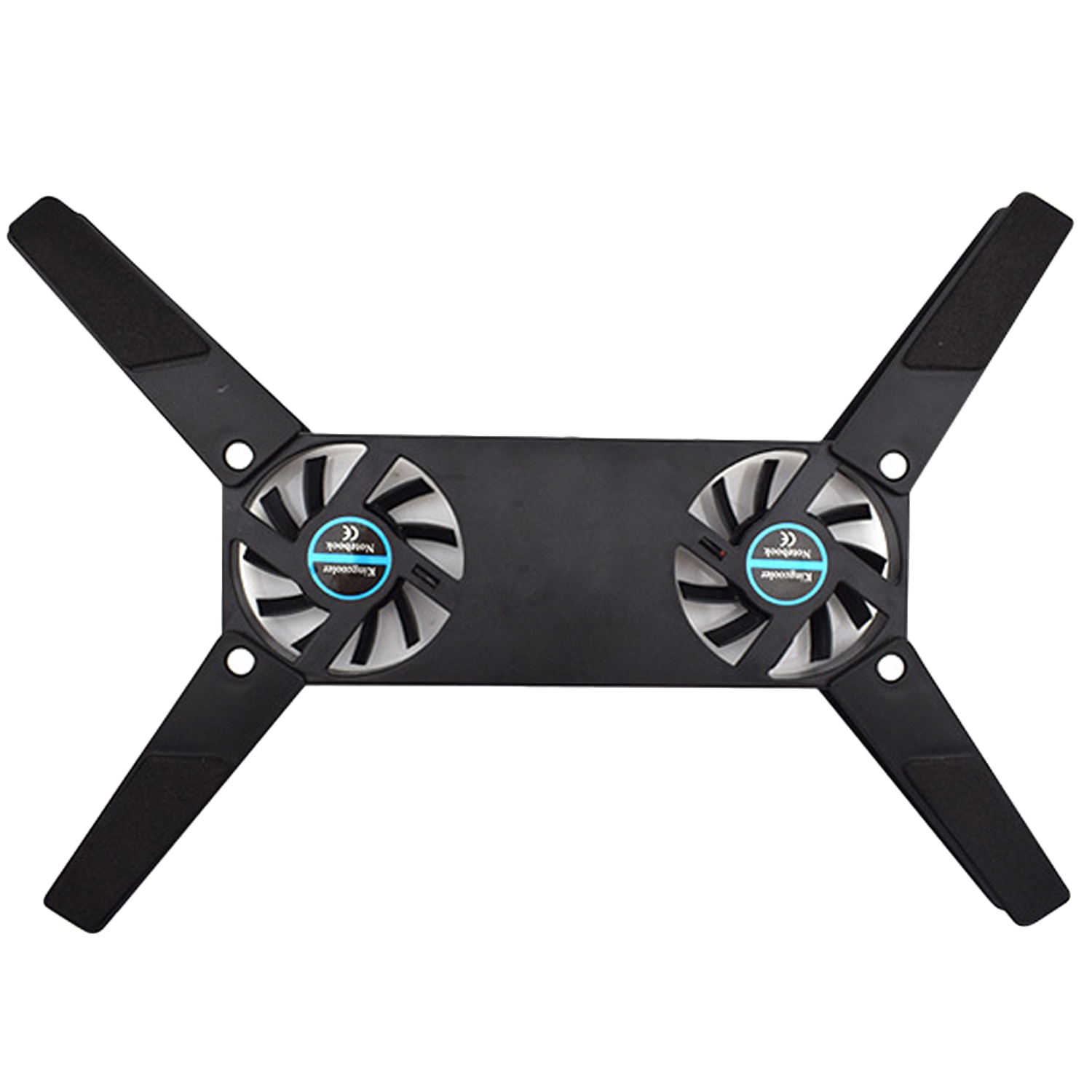 Besegad Portable Foldable USB Notebook Laptop Cooler Cooling Pad Stand Base with Double Fans for Chromebook Macbook Lenovo Dell