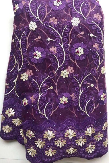 Nigerian Laces Fabrics Tulle African Laces Fabric Wedding African French Net Lace VLL4583: as pic2