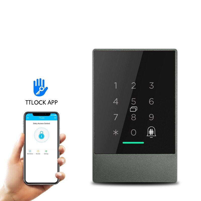 IP66 Waterproof Mobile phone App rfid access control Wifi door lock reader Password Bluetooth Access Control Keypad