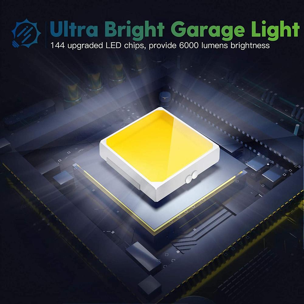 Led Garage Light 40w/60w/80w Industrial Lamp Lighting High Bright 85-265V Energy-Saving Bay Light for Workshop Warehouse