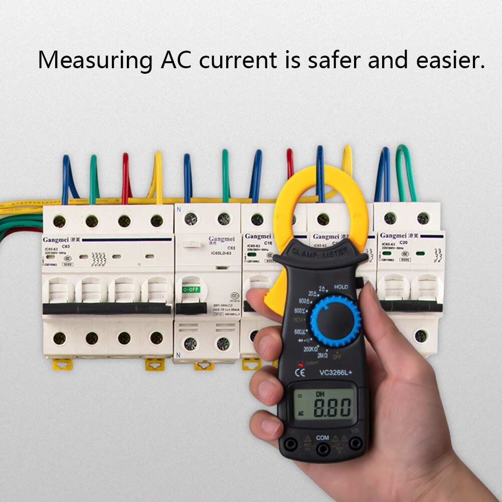 Digital Multimeter LED Display High Precision Multi-function Pliers Auto Range Voltage Current Tester Clamp Ammeter Clamp Meters