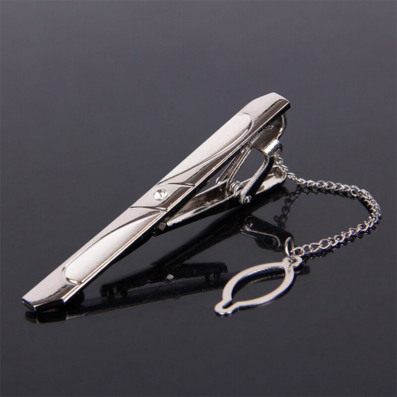 Men's Suit Tie Clip Silver Color Simple Business Metal Necktie Bar Clasp Clamp Formal Shirt Wedding Jewelry Accessories