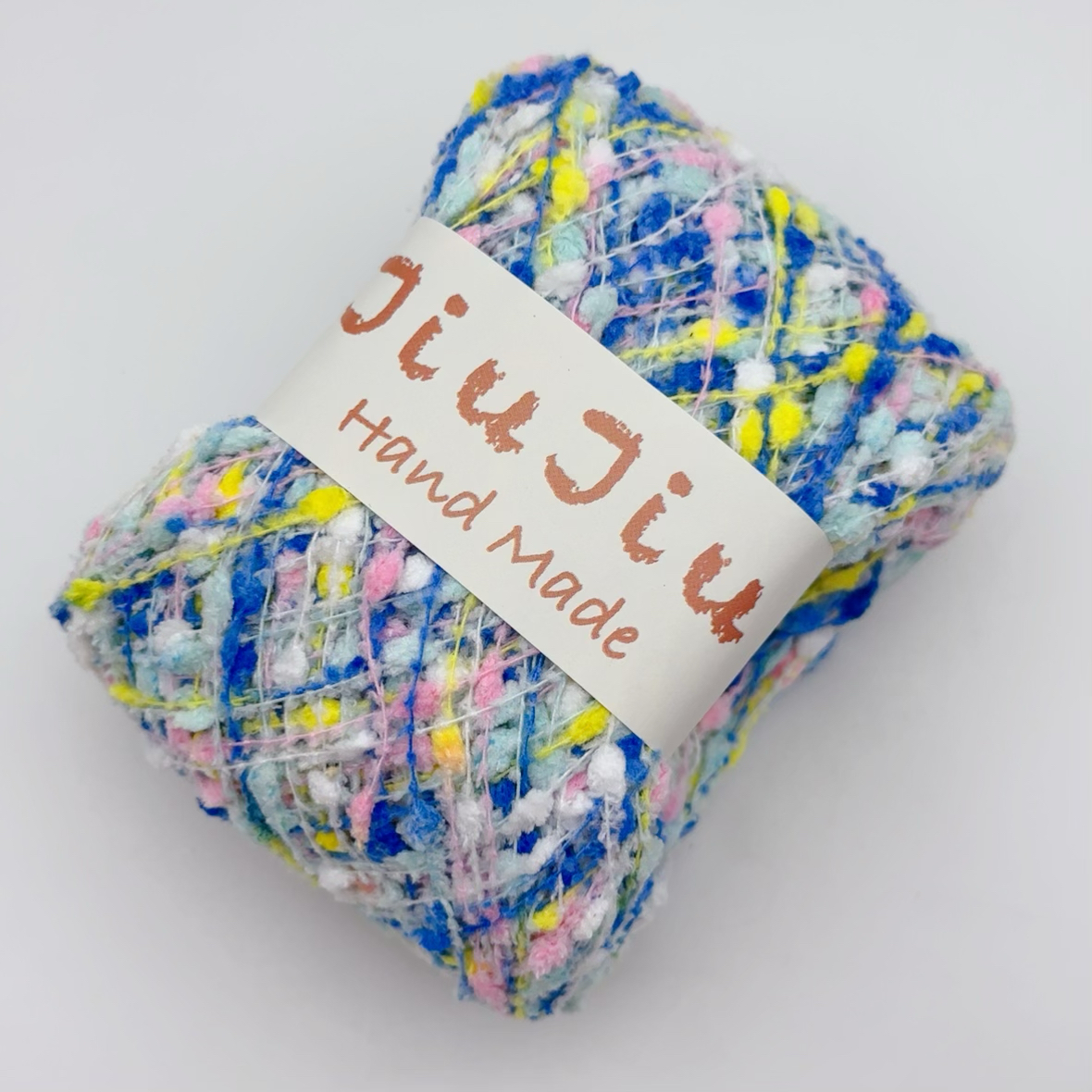 Chrysanthemum Yarn Ball Wool Starry Sky Flower Pattern DIY Hand Woven Coarse Mixed Color Thread Plush Yarn Ball Crochet Hook: GRAY