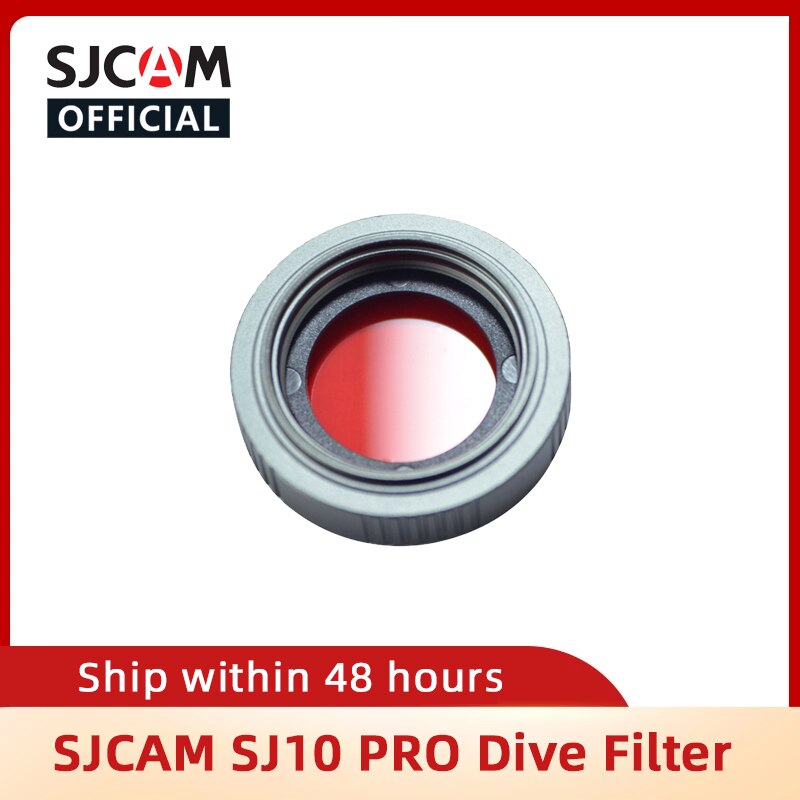 SJCAM-lente de filtro de buceo, protección de filtro rojo para cámara de acción, SJ10 PRO, SJ10X