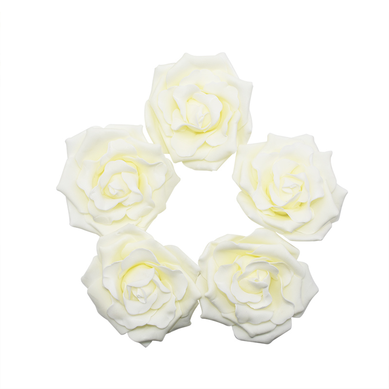 Roses artificielles en mousse 10cm 10 pièces | Têtes de fleurs artificielles pour Bouquet de mariage, couronne décorative pour la maison, décoration en boule bricolage pour mariage: F02