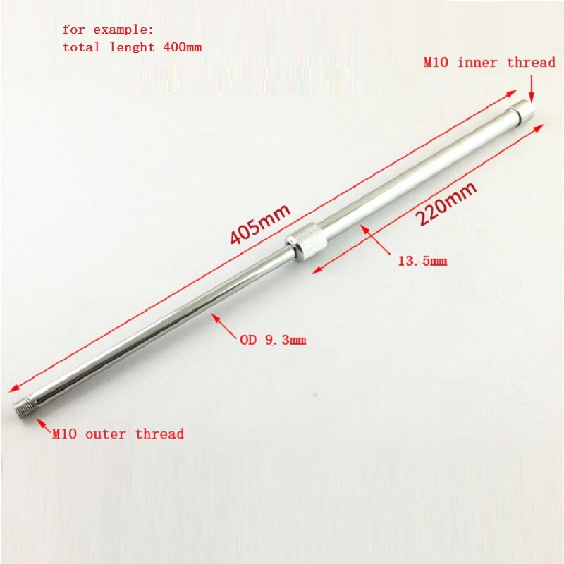 2 pièces/lot, M10 vis femelle + vis mâle Tube métallique rétractable, accessoires d'éclairage raccords de lampe bricolage